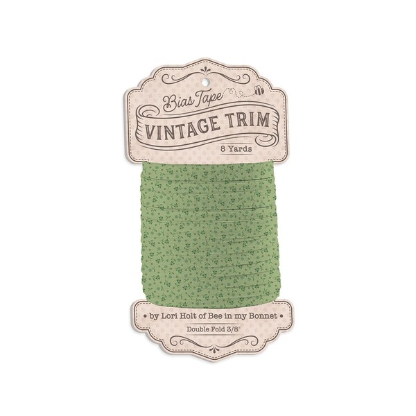 Riley Blake Designs Lori Holt 3/8 Double Fold Bias Tape Heirloom Lettuce Wondrous"