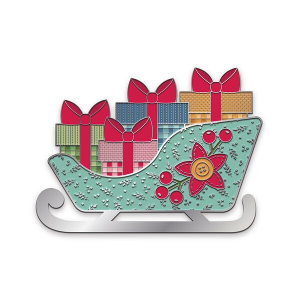 Riley Blake Designs Lori Holt Home Town Holiday 2 Santa's Sleigh Scissor Minder