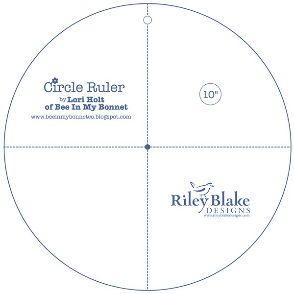 Riley Blake Designs Lori Holt Circle Ruler 10in