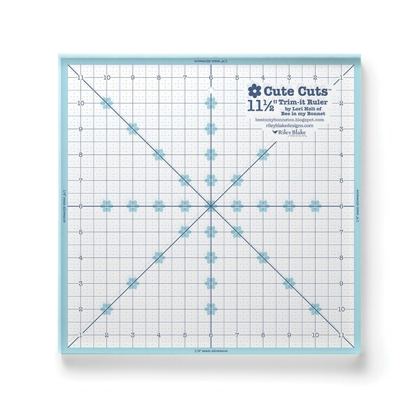 Riley Blake Designs Lori Holt Cute Cuts Trim-it Ruler 11 1/2in x 11 1/2in