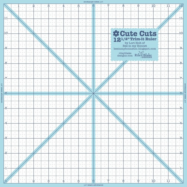 Riley Blake Designs Trim It Ruler Square 12-1/2in x 12-1/2in