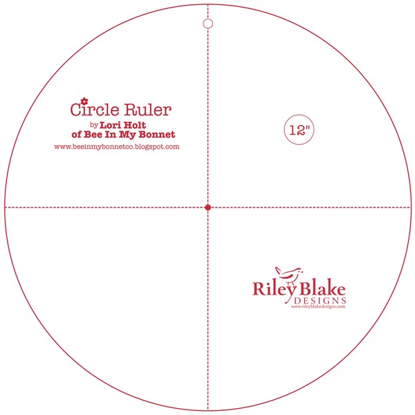 Riley Blake Designs Lori Holt Circle Ruler 12in