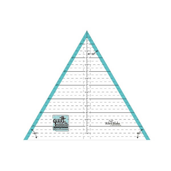 Riley Blake Designs Quilt Addicts Anonymous 8 60-Degree Triangle Ruler"