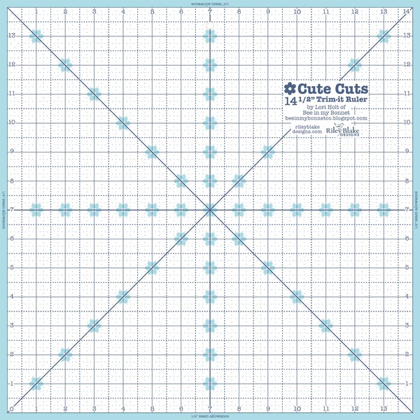 Riley Blake Designs Lori Holt Trim It Ruler 14.5 Square"