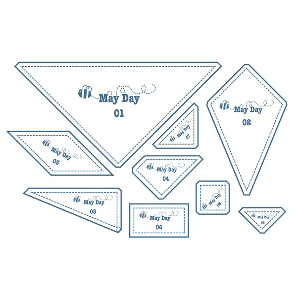 Riley Blake Designs Lori Holt May Day Ruler Set