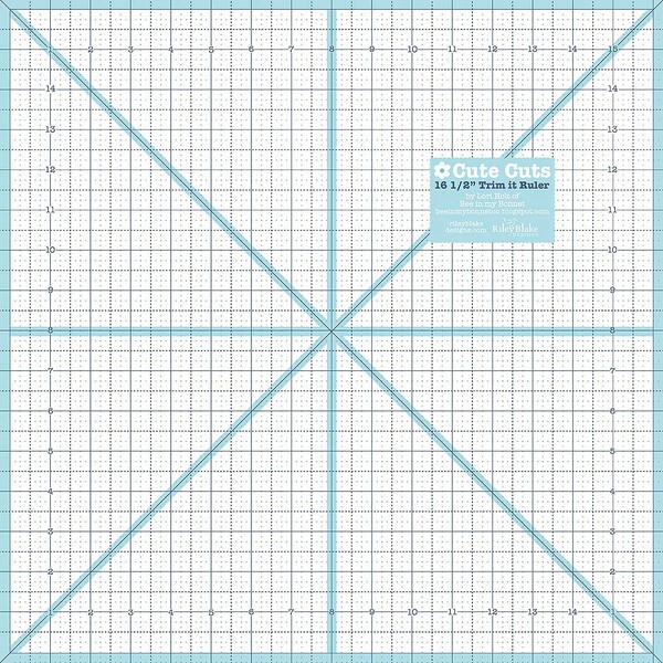 Riley Blake Designs Lori Holt Trim It Ruler 16-1/2in Square