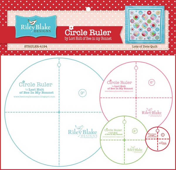 Riley Blake Designs Lori Holt Circle Rulers With 9in , 6in , 4in  and 2in