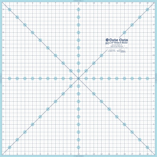 Riley Blake Designs Lori Holt Trim It Ruler 20.5 Square"