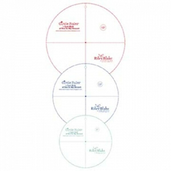Riley Blake Designs Lori Holt Circle Ruler Set 8in , 10in  And 12in  Sizes