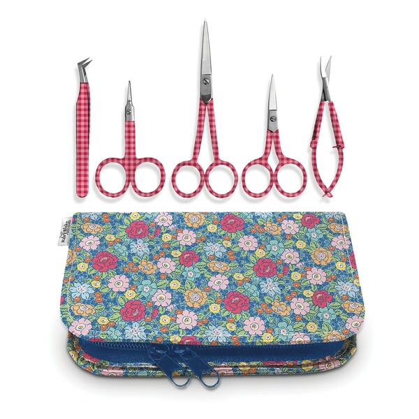 Riley Blake Designs RBD & M.E. Embroidery Scissor Set with Matching Case