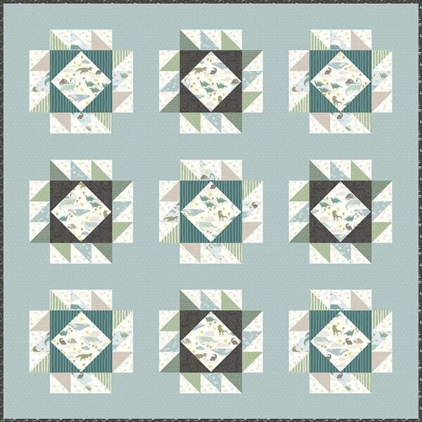 Riley Blake Designs Citrus and Mint Designs Block Party Quilt Pattern
