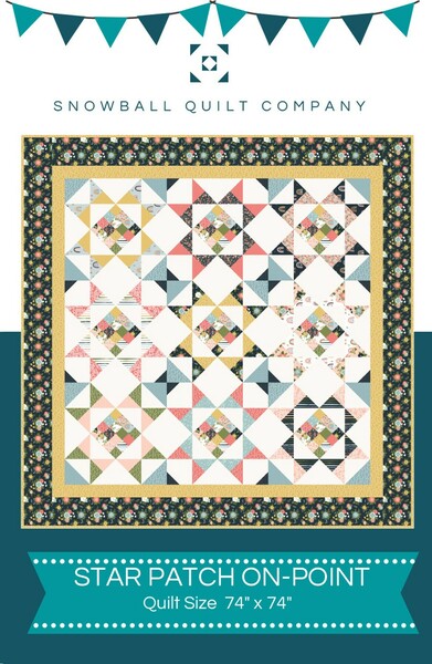 Riley Blake Designs Star Patch On-Point Quilt Pattern