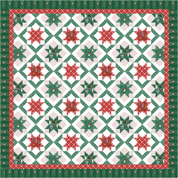 Riley Blake Designs Christmas Squared by Sew-N-Quilt
