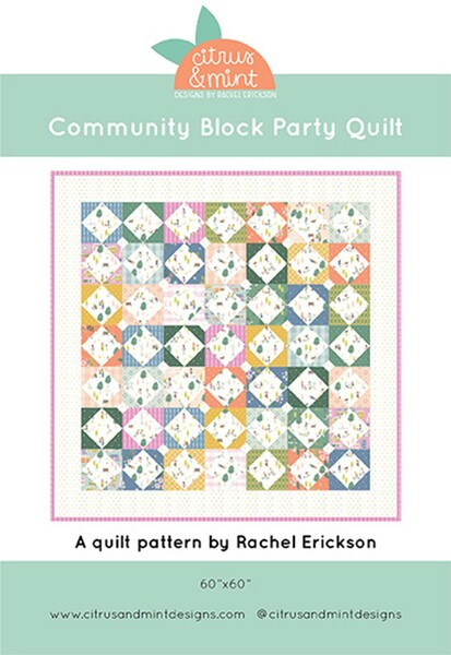 Riley Blake Designs Citrus And Mint Designs Block Party Quilt Pattern
