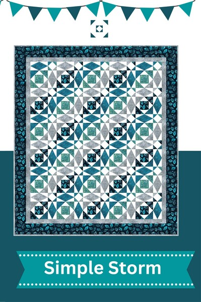 Riley Blake Designs Simple Storm Quilt Pattern by Snowball Quilt Company