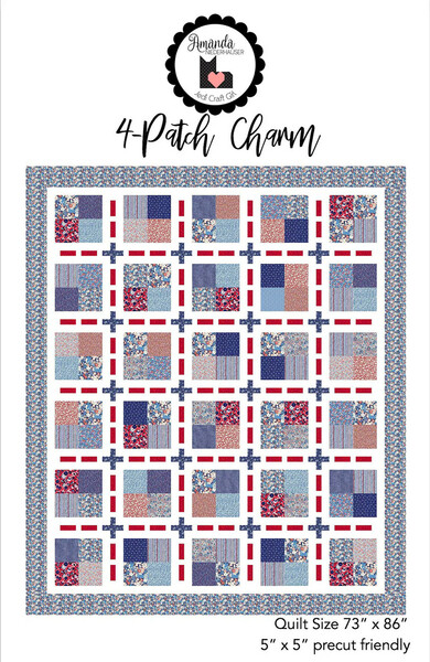 Riley Blake Designs 4-Patch Charm Quilt Pattern