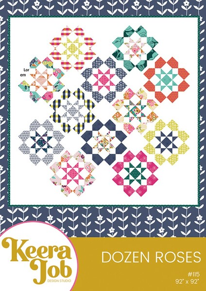 Riley Blake Designs Live. Love. Sew By Keera Job- Dozen Roses
