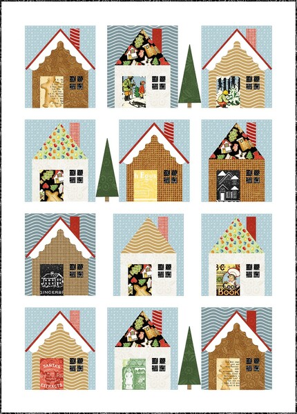 Riley Blake Designs J. Wecker Frisch Gingerbread Lane Quilt Pattern