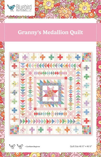 Riley Blake Designs Bluebird Patterns Granny's Medallion Quilt Pattern