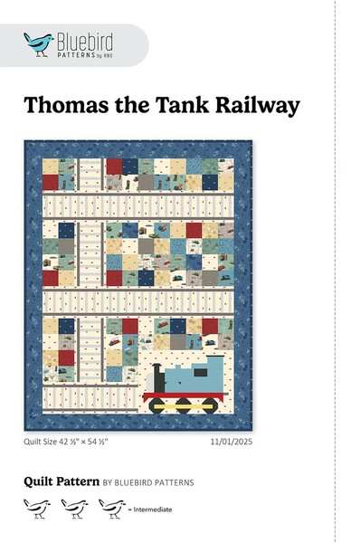 Riley Blake Designs Bluebird Patterns Thomas the Tank Railway Quilt Pattern