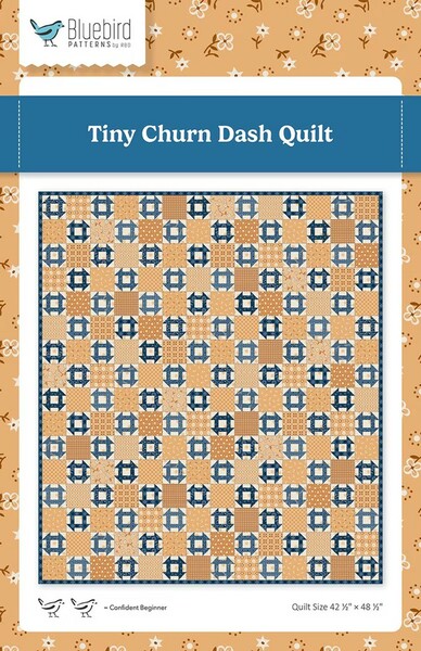 Riley Blake Designs Bluebird Patterns Tiny Churn Dash Quilt Pattern