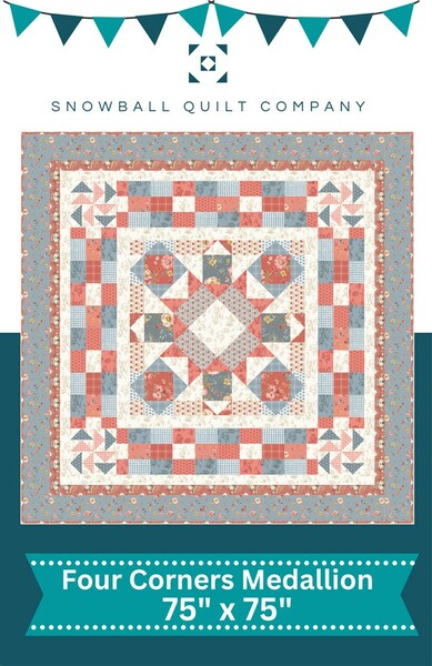 Riley Blake Designs Snowball Quilt Company Four Corners Medallion Quilt Pattern