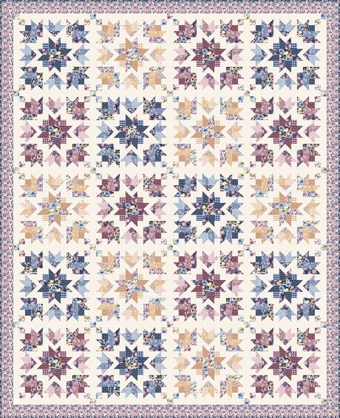 Riley Blake Designs Modern Prairie Stars in the Garden Quilt Pattern