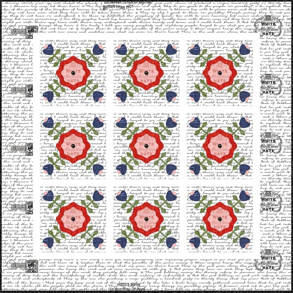 Riley Blake Designs J. Wecker Frisch Rose Cross Quilt Pattern