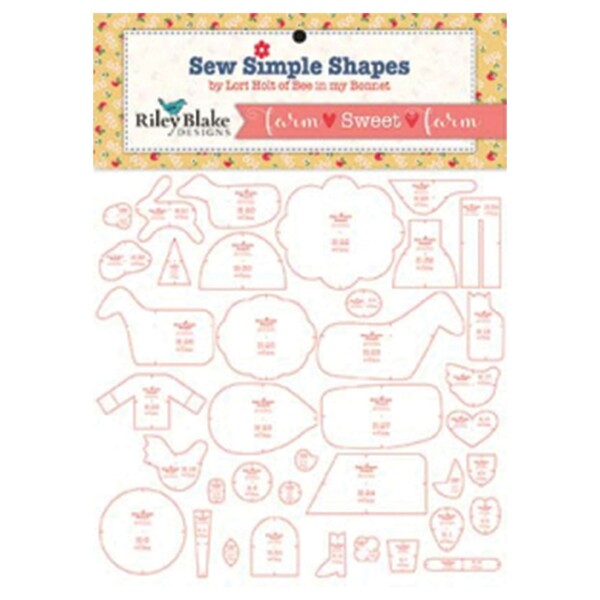 Riley Blake Designs Lori Holt Farm Sweet Farm Quilt Template Set