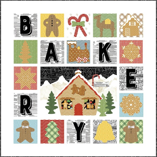 Riley Blake Designs J. Wecker Frisch Gingerbread Bakery Quilt Pattern