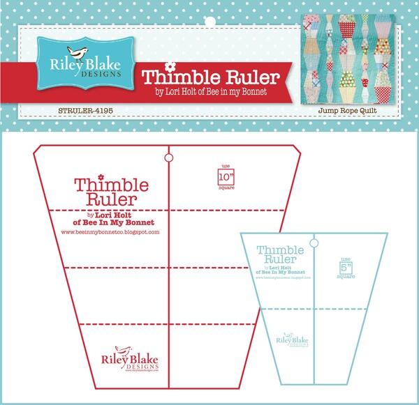 Riley Blake Designs Lori Holt Thimble Rulers With 10in  and 5in  Sizes