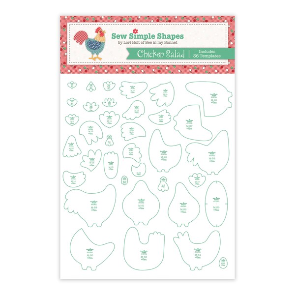 Riley Blake Designs Cook Book Chicken Salad Simple Shapes
