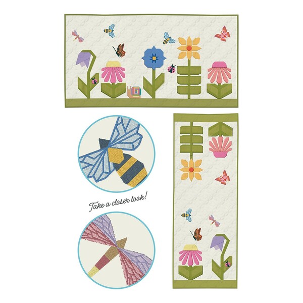 Riley Blake Designs Machine Embroidery Modern Garden