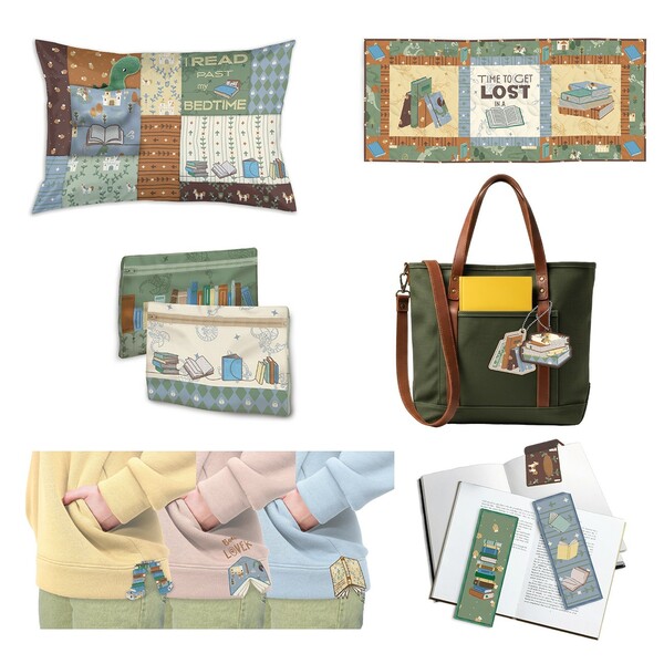 Riley Blake Designs Stitch Your Book Nook - Machine Embroidery USB