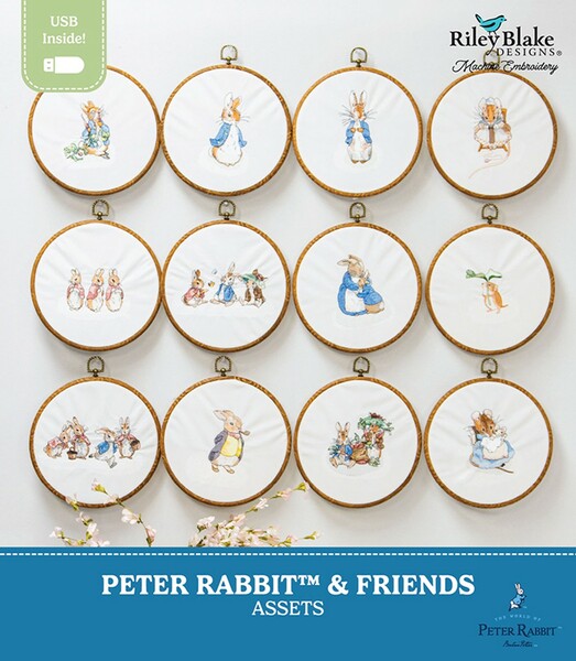 Riley Blake Designs Machine Embroidery Peter Rabbit Asset Pack