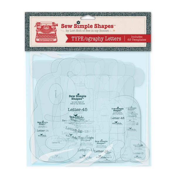 Riley Blake Designs Lori Holt TYPE/ography Letters Sew Simple Shapes