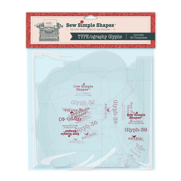 Riley Blake Designs Lori Holt TYPE/ography Glyphs Sew Simple Shapes