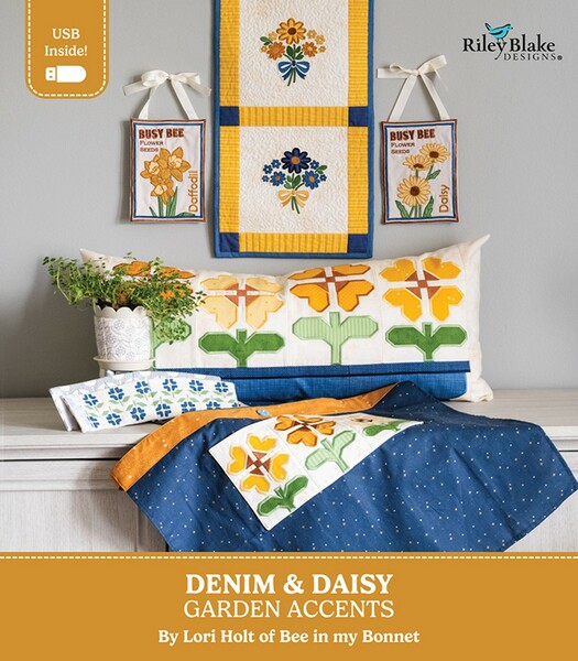 Riley Blake Designs Garden Accents by Lori Holt - Machine Embroidery USB