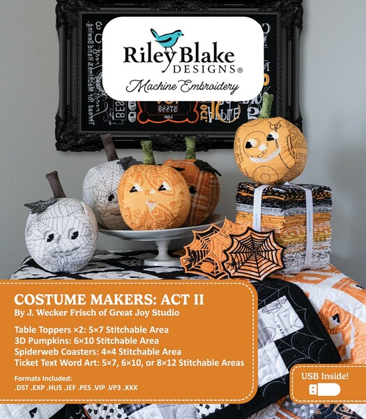 Riley Blake Designs Costume Makers Act 2 Machine Embroidery USB