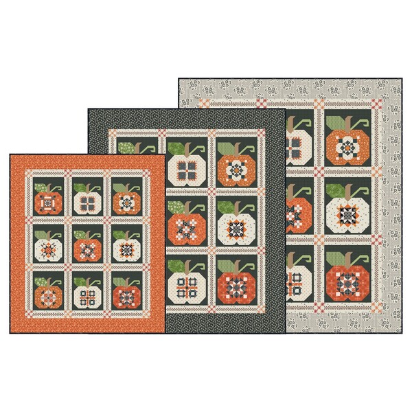 Riley Blake Designs Machine Embroidery Autumn Quilt Seeds Quilt