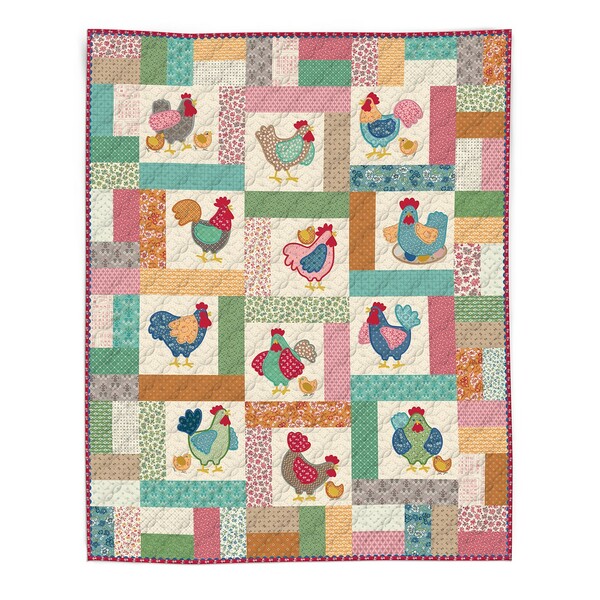 Riley Blake Designs Chicken Salad Quilt by Lori Holt - Machine Embroidery USB