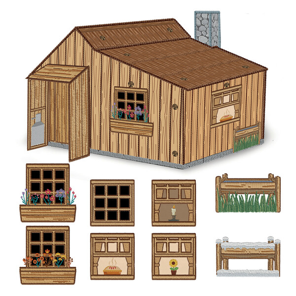 Riley Blake Designs Modern Prairie Homestead #2 - House