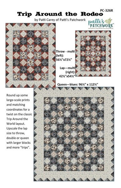Riley Blake Designs Patti's Patchwork Trip Around the Rodeo Quilt Pattern