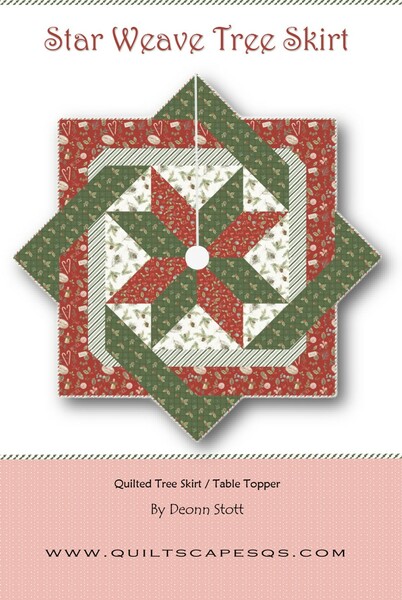Riley Blake Designs Quiltscapes Star Weave Tree Skirt Pattern