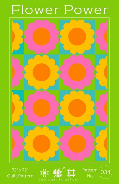 Riley Blake Designs Lake Girl Quilts Flower PowerQuilt Pattern