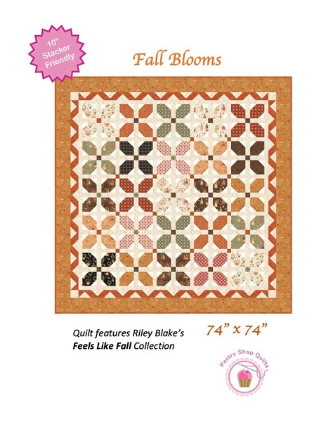 Riley Blake Designs Pastry Shop Quilts Fall Blooms Quilt Pattern