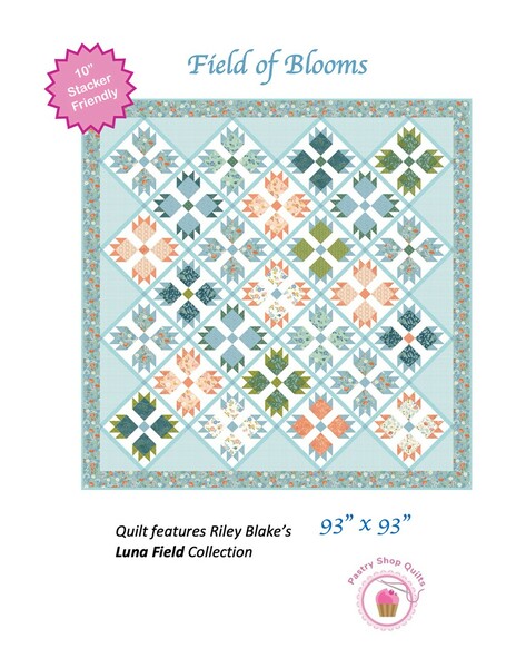 Riley Blake Designs Pastry Shop Quilts Field of Blooms Quilt Pattern