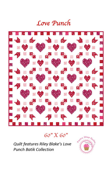 Riley Blake Designs Pastry Shop Quilts Love Punch Quilt Pattern
