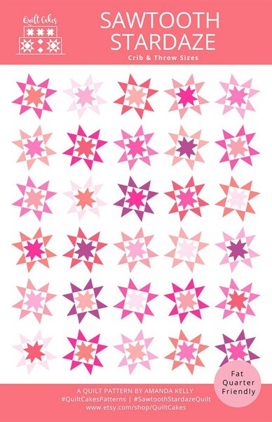 Riley Blake Designs Quilt Cakes Sawtooth Stardaze Quilt Pattern