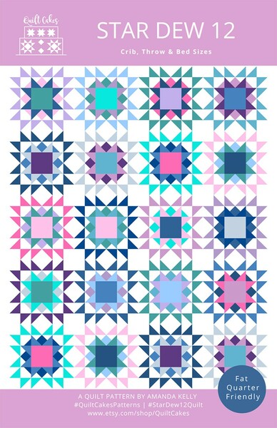 Riley Blake Designs Quilt Cakes Star Dew 12 Quilt Pattern